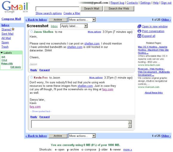 Daily Trivia : April Fool Joke? - 20 years of GMail.