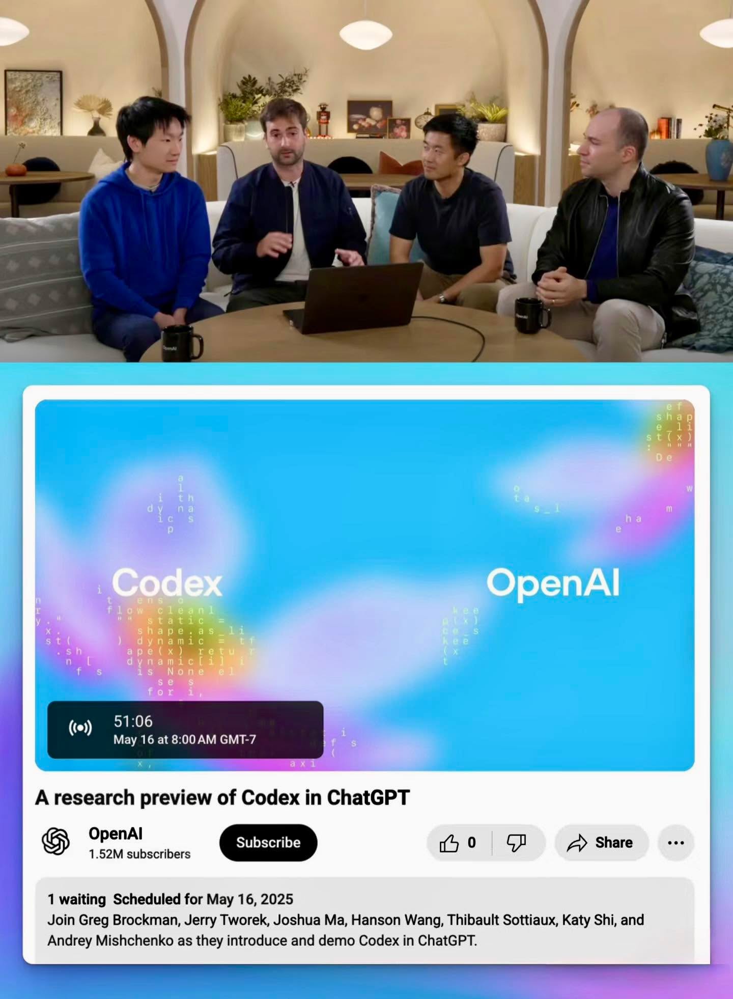 Jin Daily AI Trivia : ChatGPT launch Codex