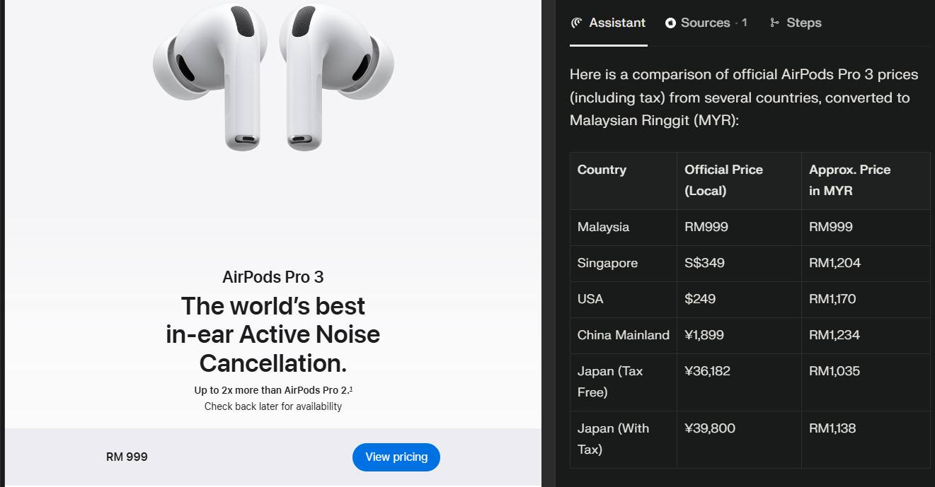Jin Daily Tech Trivia : Malaysia AirPods Pro 3 is the cheapest in the world