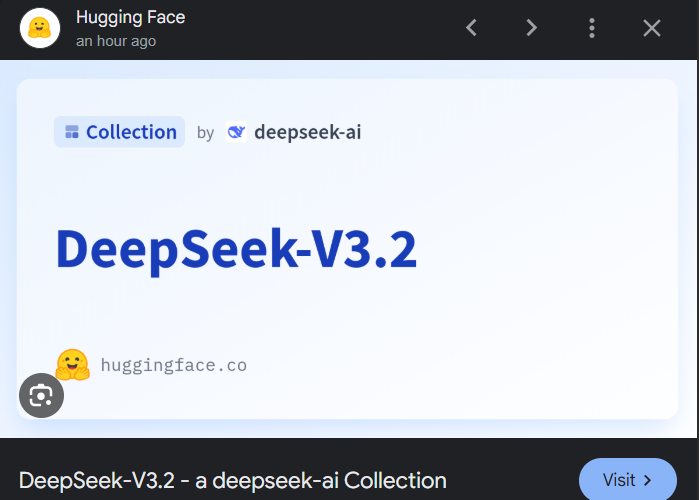 Jin Daily AI Trivia: DeepSeek created a new repo V3.2 on HuggingFace.