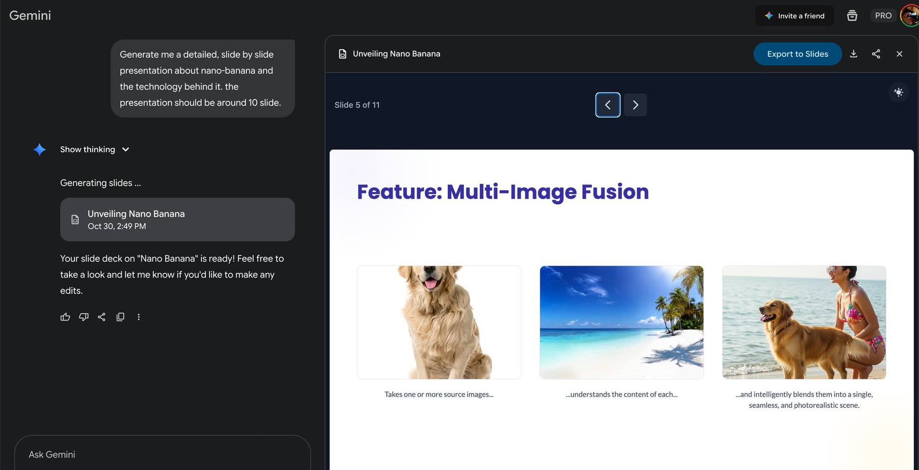 Jin Daily AI Trivia: Gemini can now generate presentation slides too! 😄